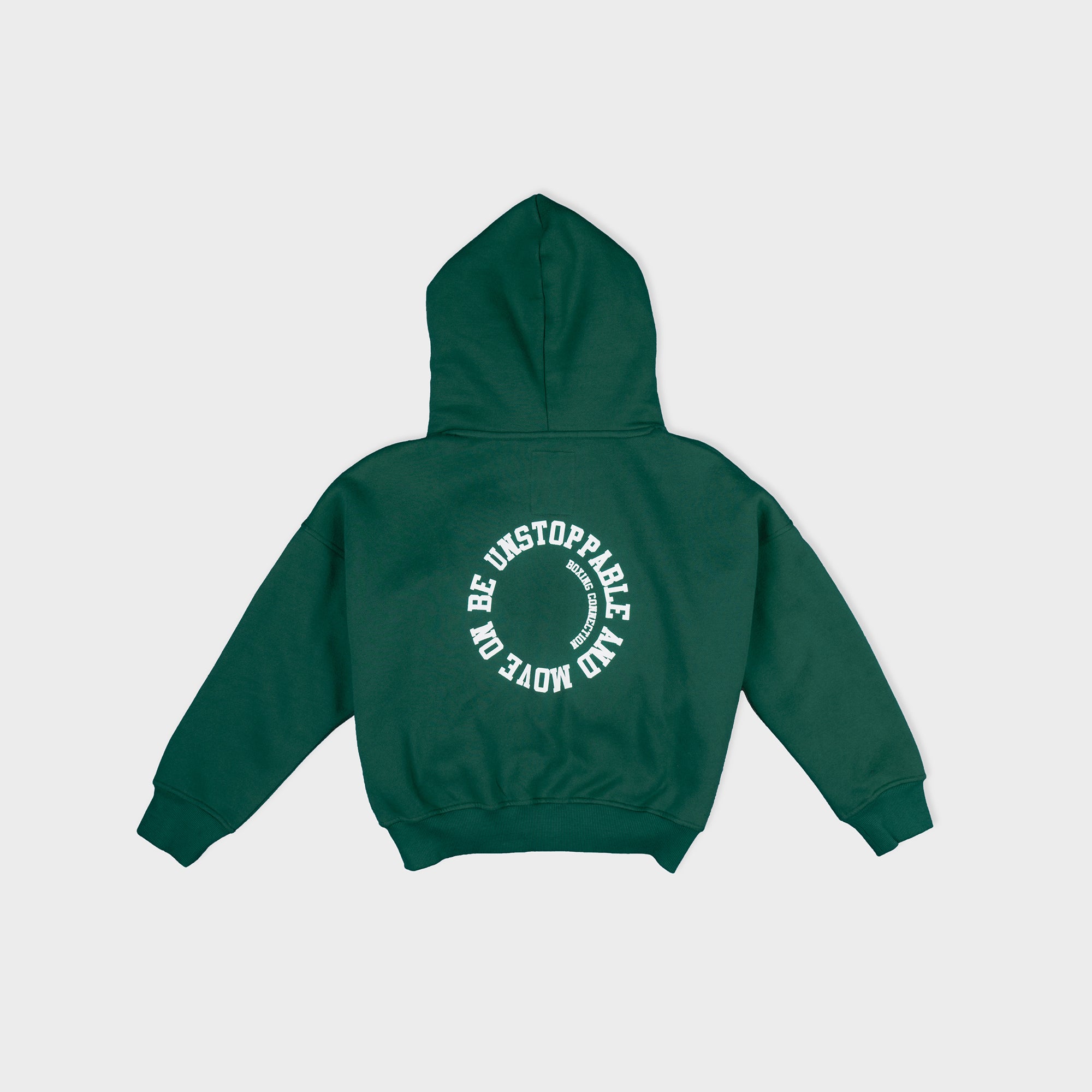 Label 23 Oversize Hoodie Be Unstoppable in Schwarz – gemütlicher Damen-Hoodie mit weißem Statement-Print, extra weiter Schnitt und weiche Baumwollmischung, perfekt für kraftvolle Streetwear und maximale Lässigkeit.