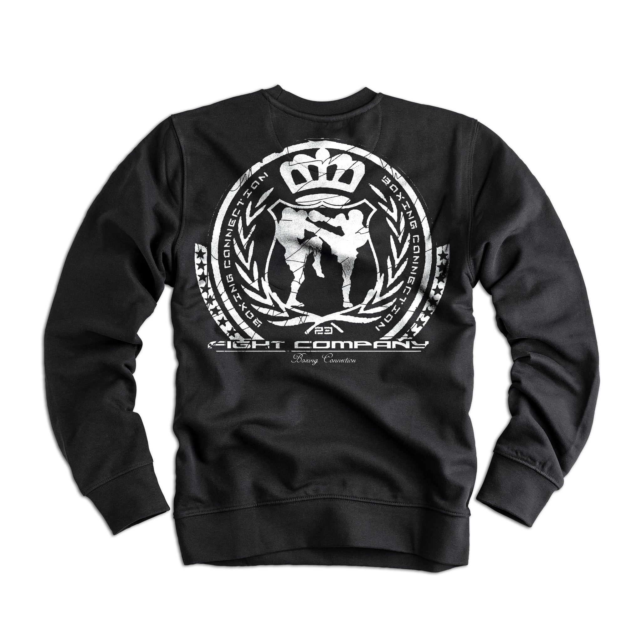 Männer Sweatshirt BCTA schwarz-weiss von Label 23 – Rückansicht