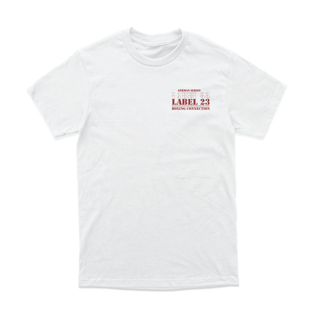 Herren T-Shirt GSL23 Berlin weiss-weinrot Label 23