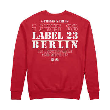 Herren Sweatshirt GSL23 Berlin rot-weiss Label 23