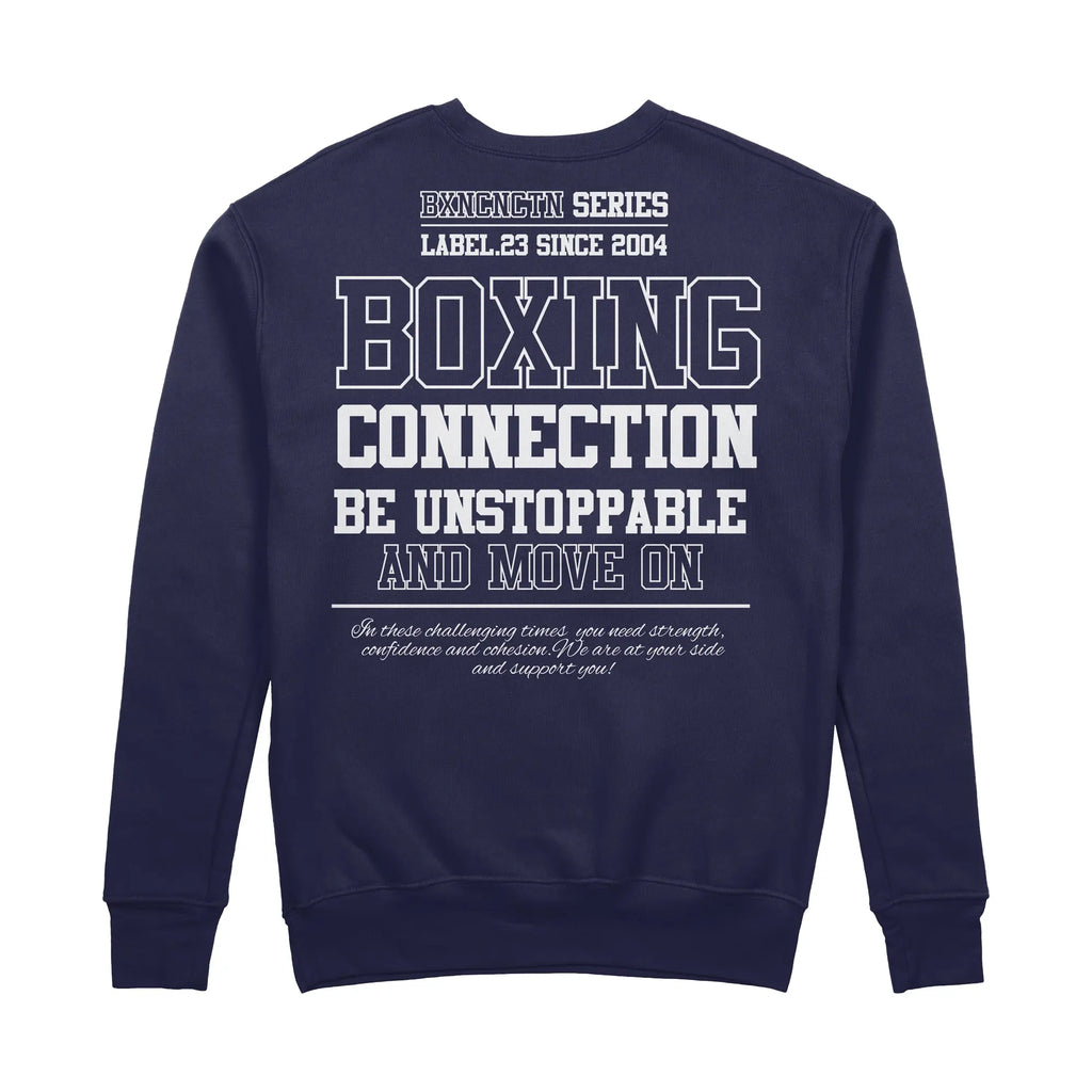 Herren Sweatshirt Be unstoppable navy Label 23