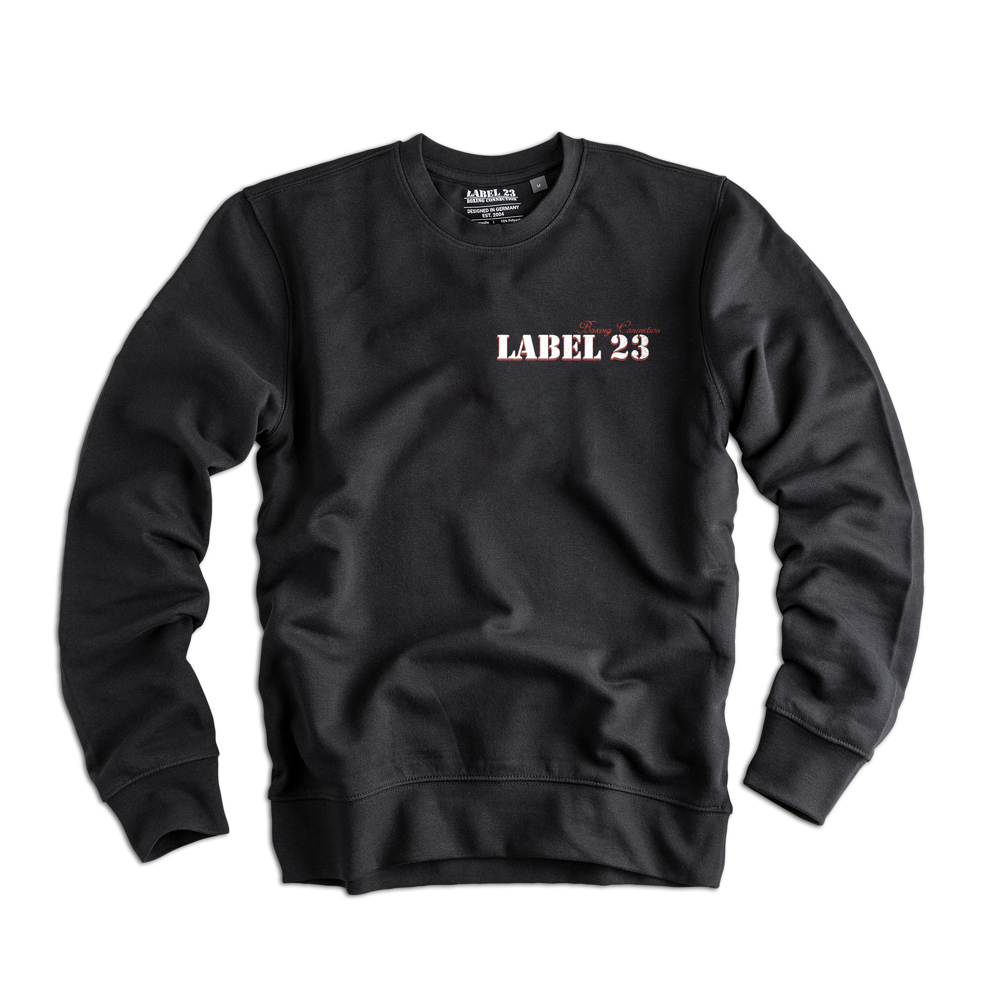 Männer Sweatshirt BCTA 2.0 schwarz von Label 23 – Detailansicht