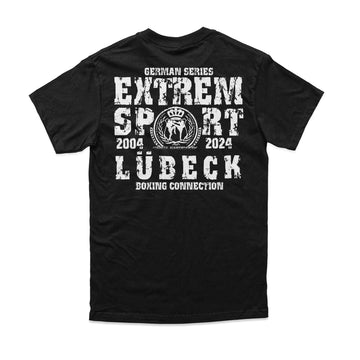 Herren T-Shirt GS2 Extremsport Lübeck schwarz-weiss Label 23 Label-23