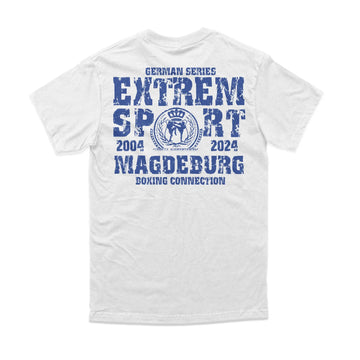 Herren T-Shirt GS2 Extremsport Magdeburg weiss-blau Label 23 Label-23
