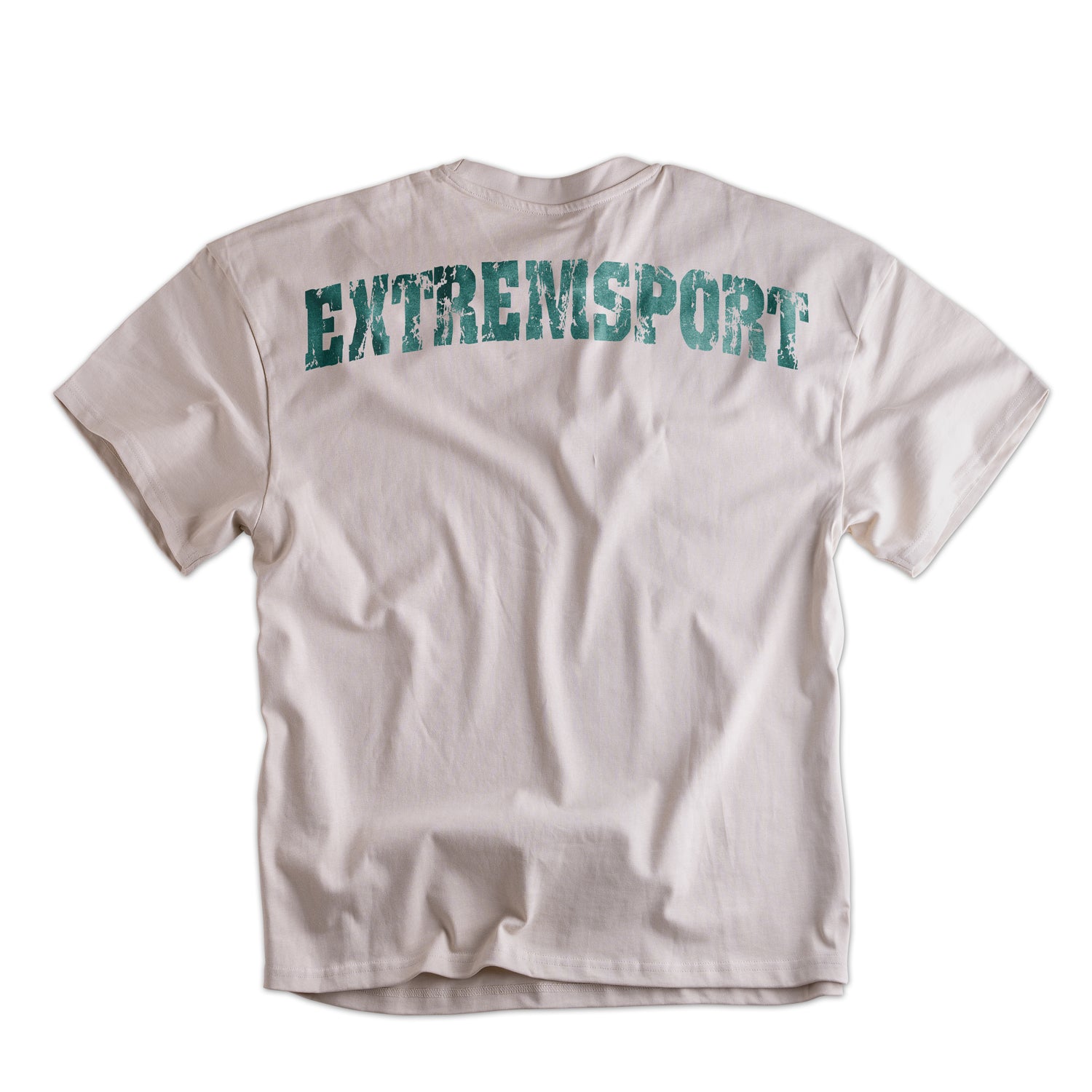Männer Oversize T-Shirt Extremsport sand-mint von Label 23 – Rückansicht