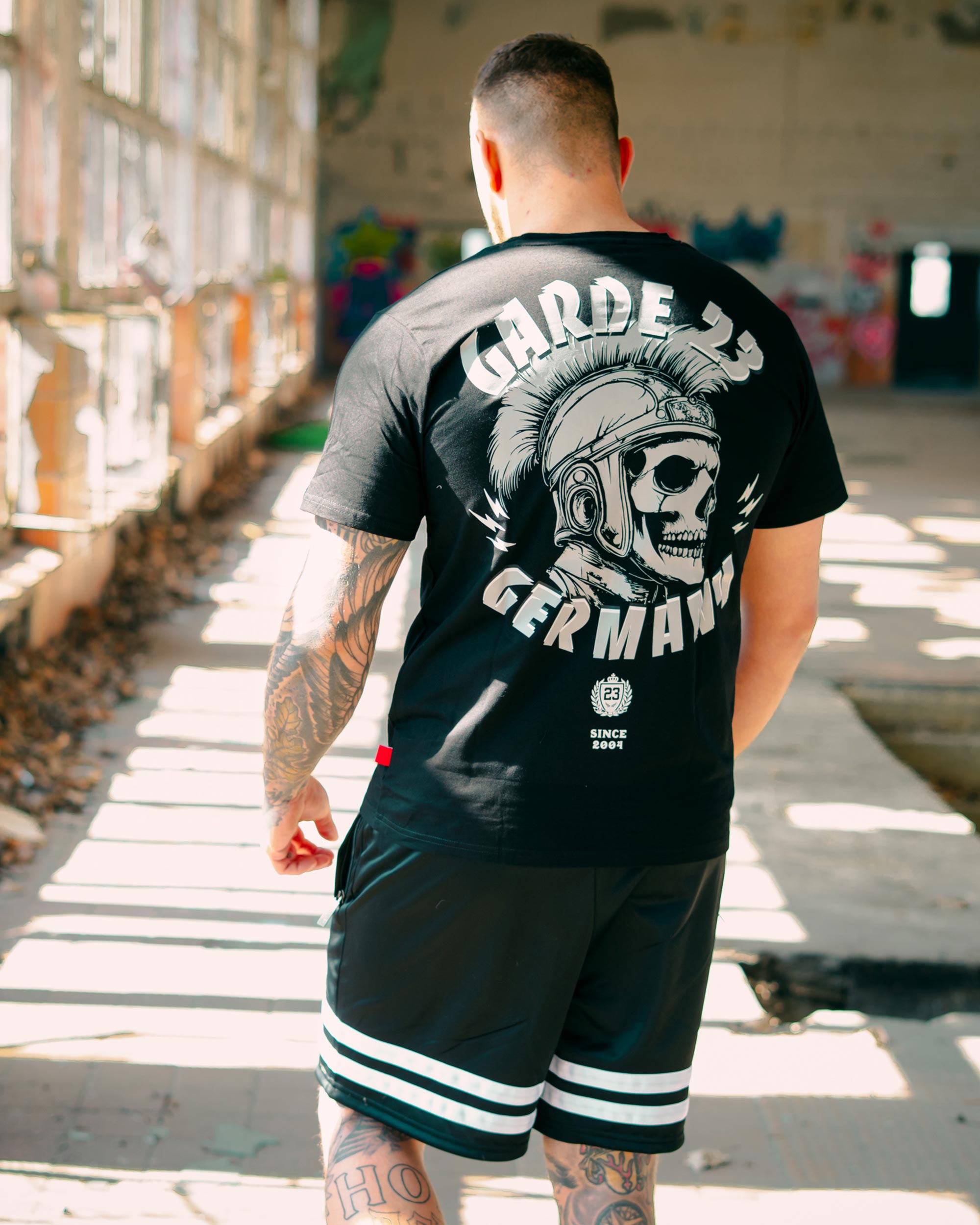 Herren T-Shirt Garde 23 schwarz