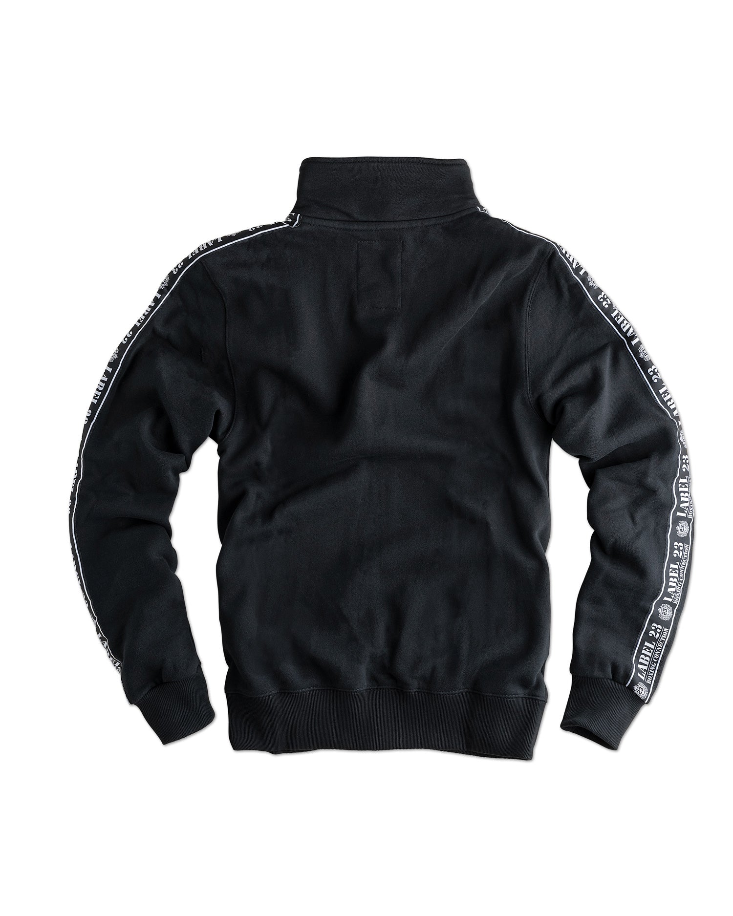 Männer Zip-Sweatshirt BC Classic schwarz von Label 23 – Rückansicht