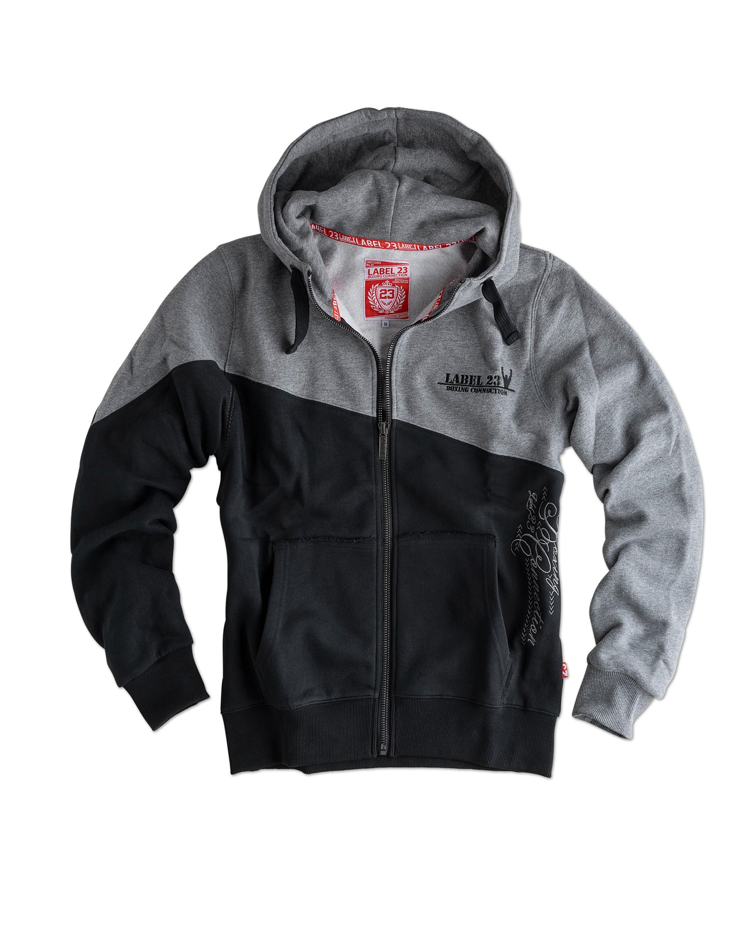 Männer Zip-Hoodie BCTA 2.0 schwarz-grau