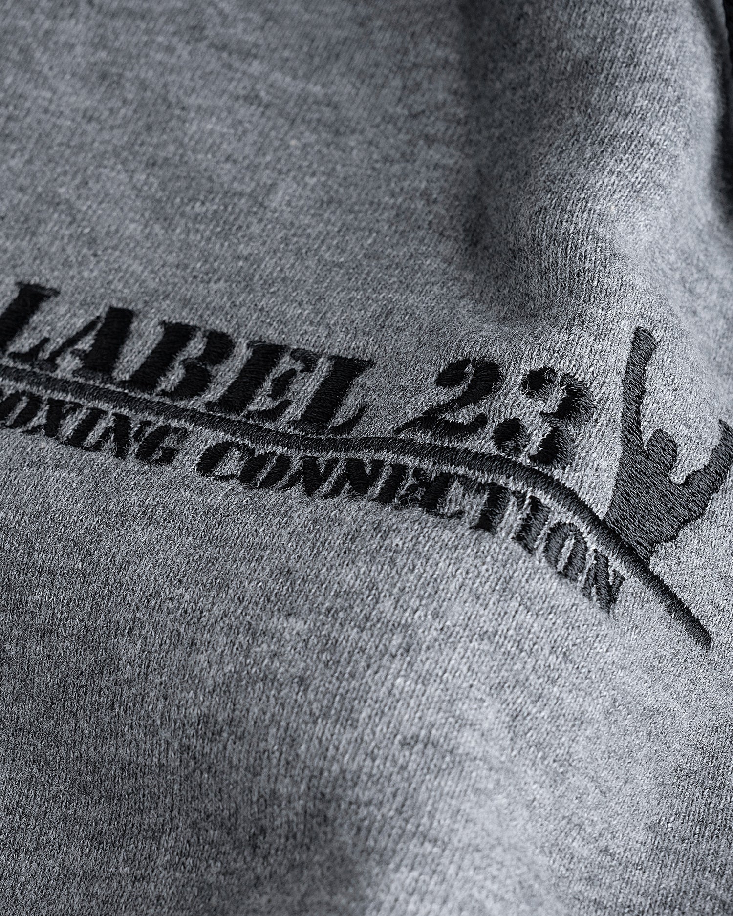 Männer Zip-Hoodie BCTA 2.0 schwarz-grau von Label 23 – Seitenansicht