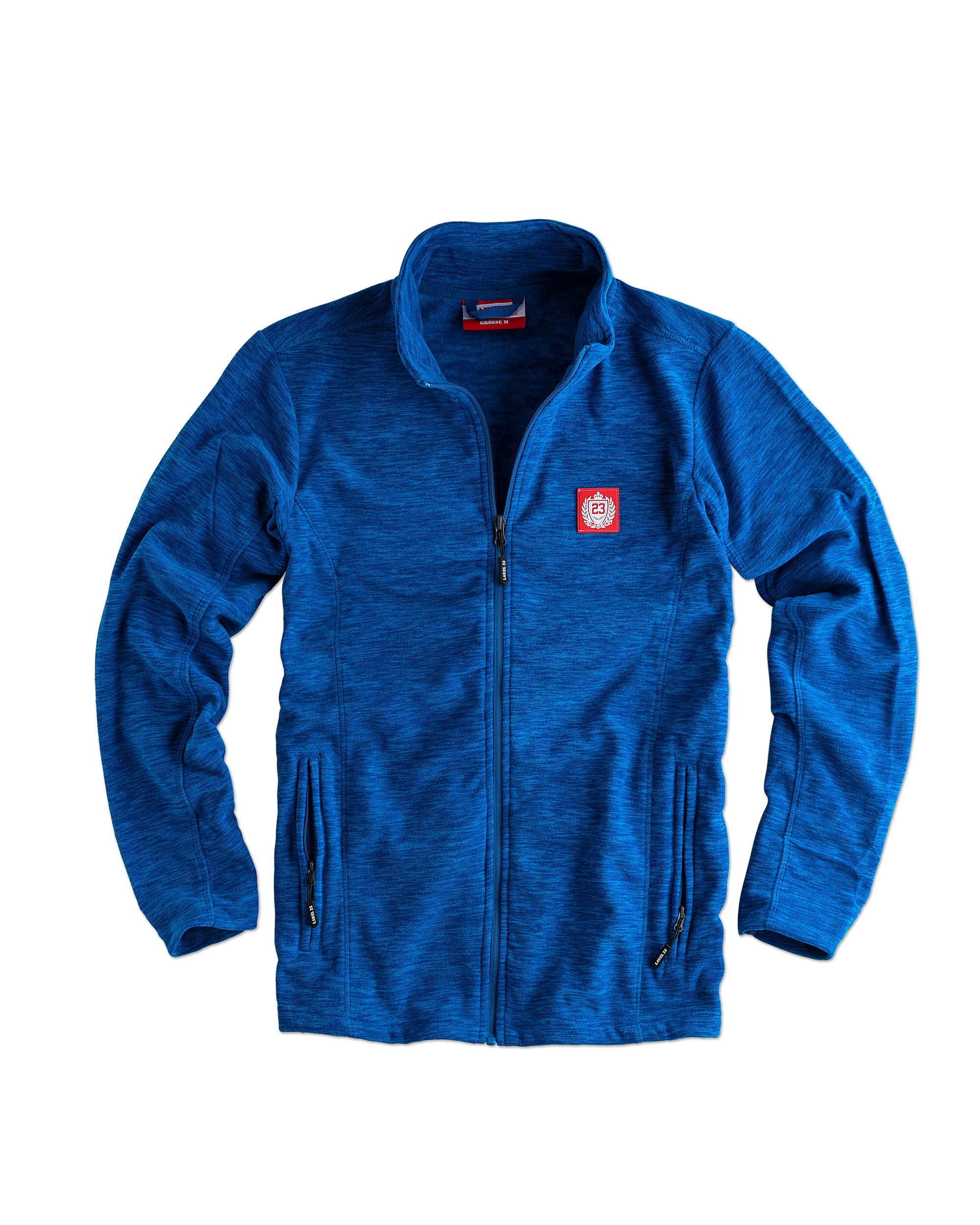 Herren Microfleece Jacke BXCO blaumeliert