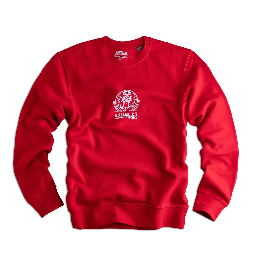 Herren Sweatshirt Auf den Sport rot-weiss Label 23