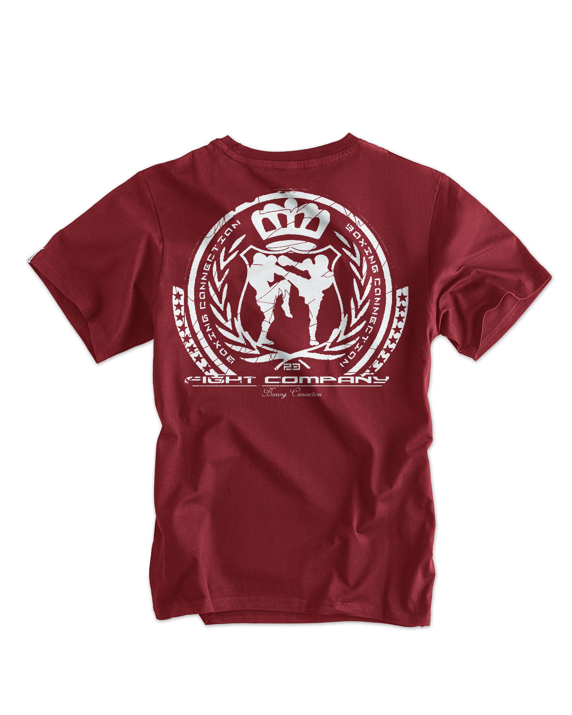 Herren T-Shirt BCTA weinrot-weiss