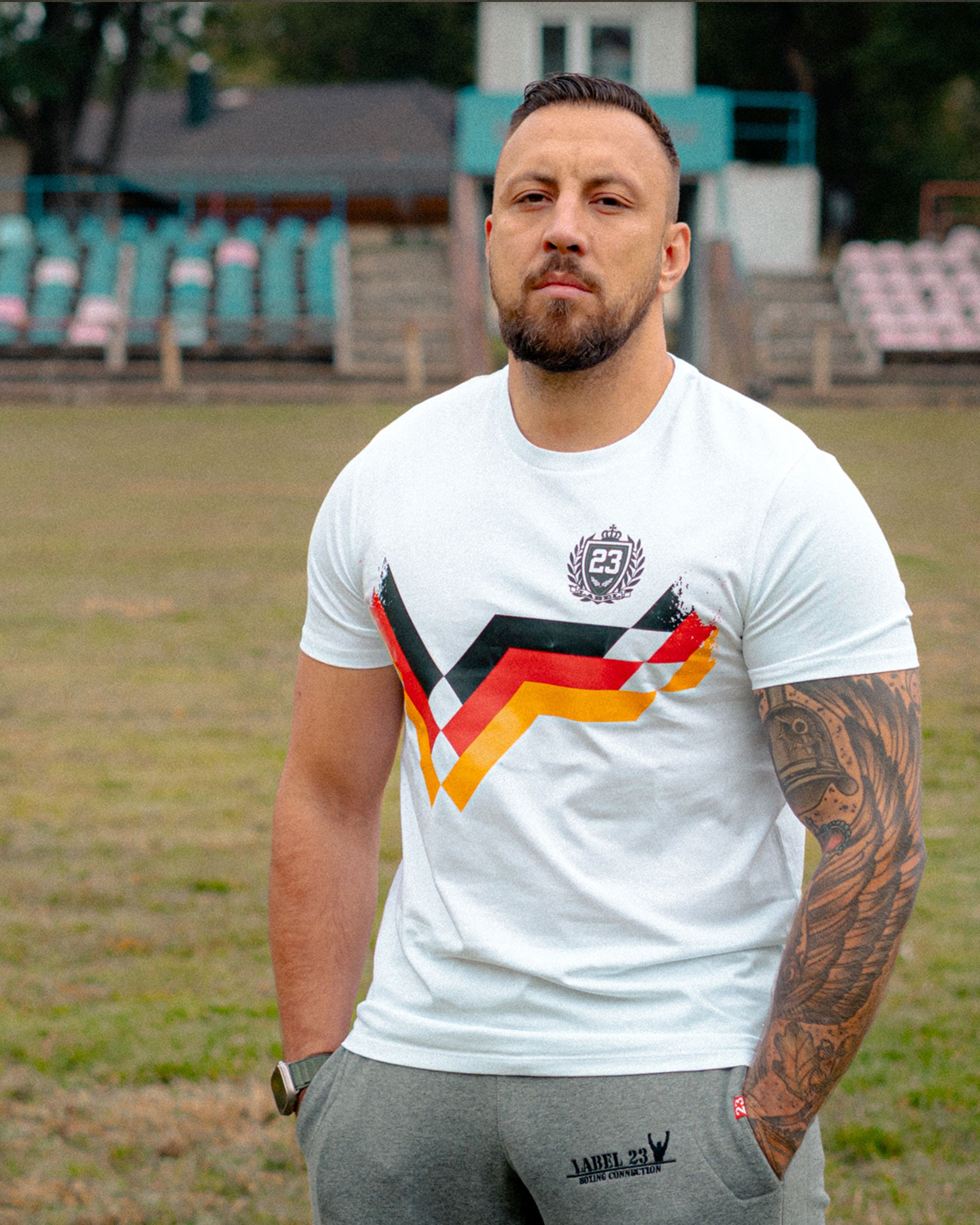 Herren T-Shirt Tradition weiss