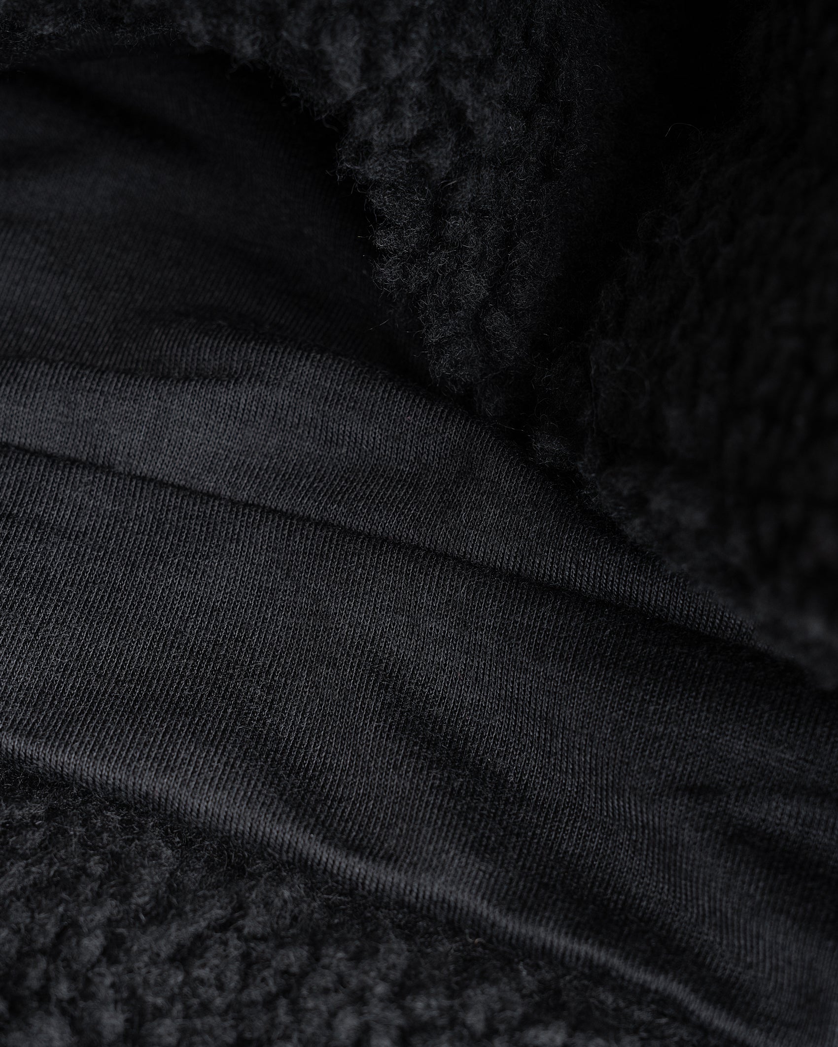 Männer Sherpa Half Zip Sweatshirt Redlabel - schwarz | Label 23 von Label 23 – Seitenansicht