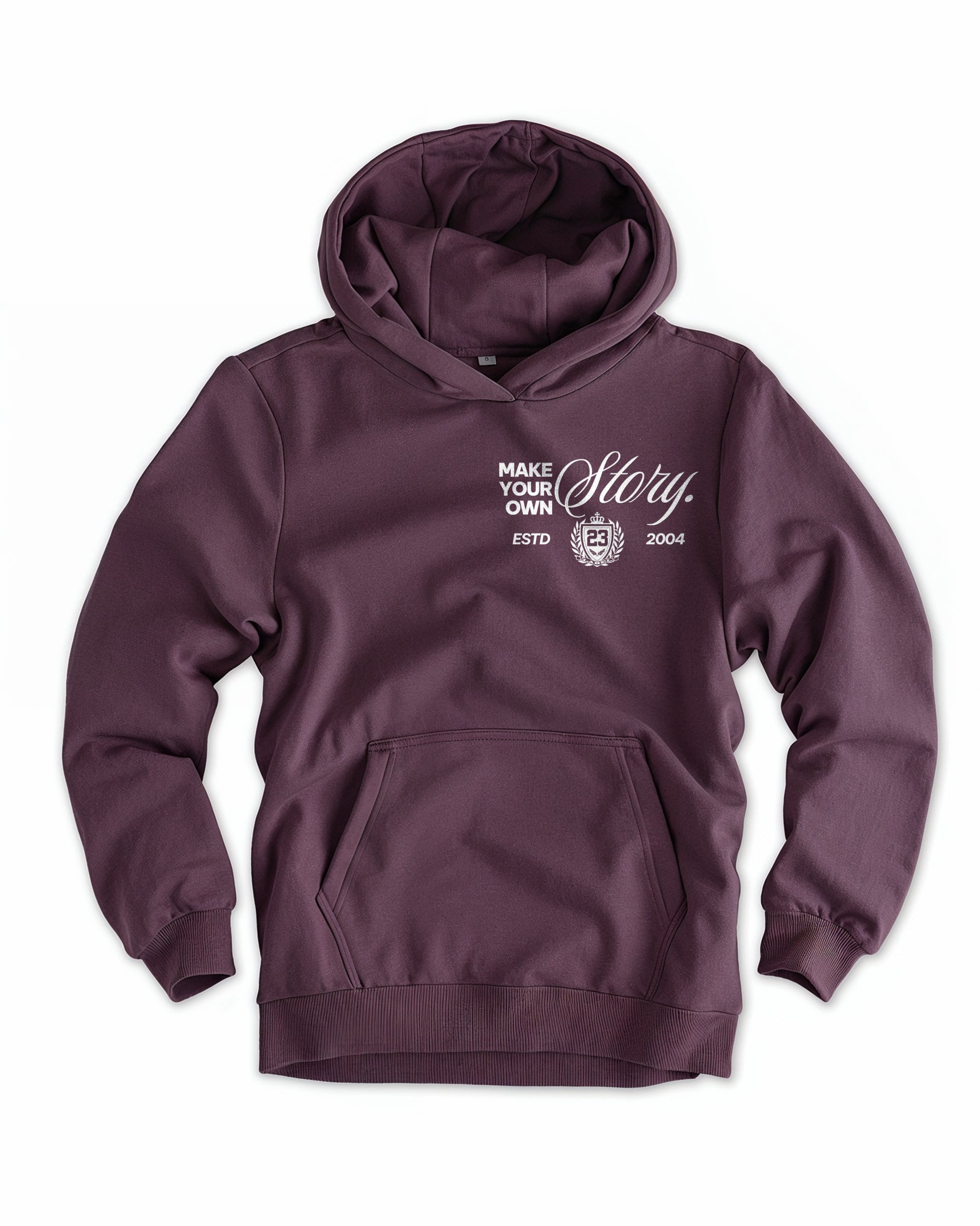 Frauen Cloud Fleece Hoodie „Make your own story" purple