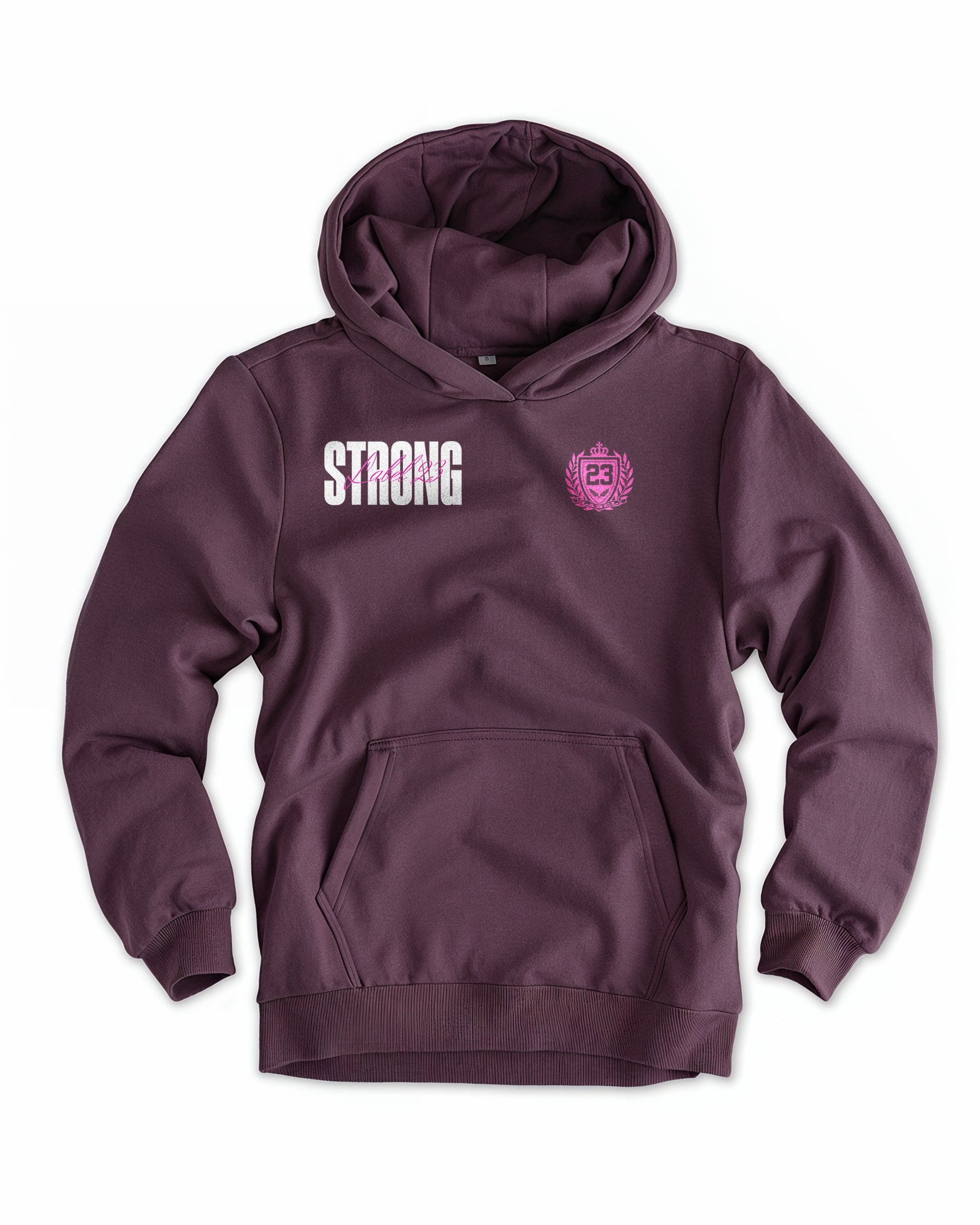 Frauen Cloud Fleece Hoodie „Strong“ purple