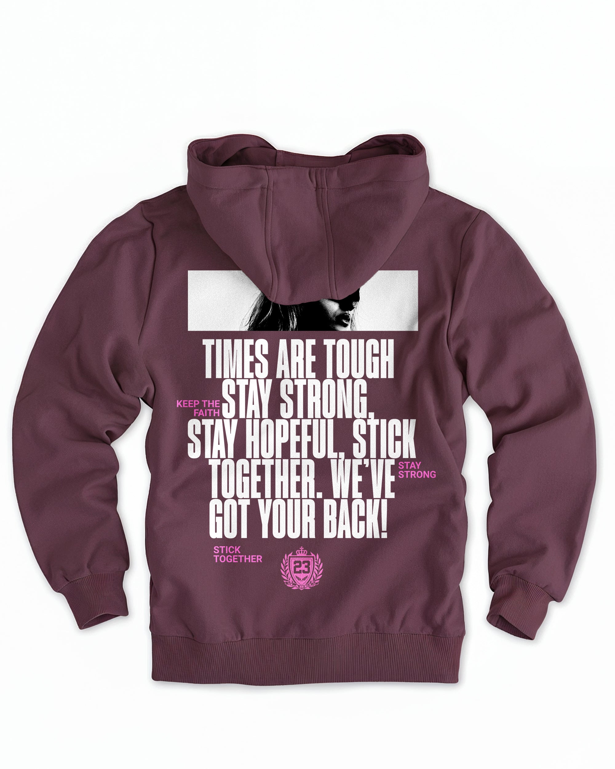 Frauen Cloud Fleece Hoodie „Together" purple