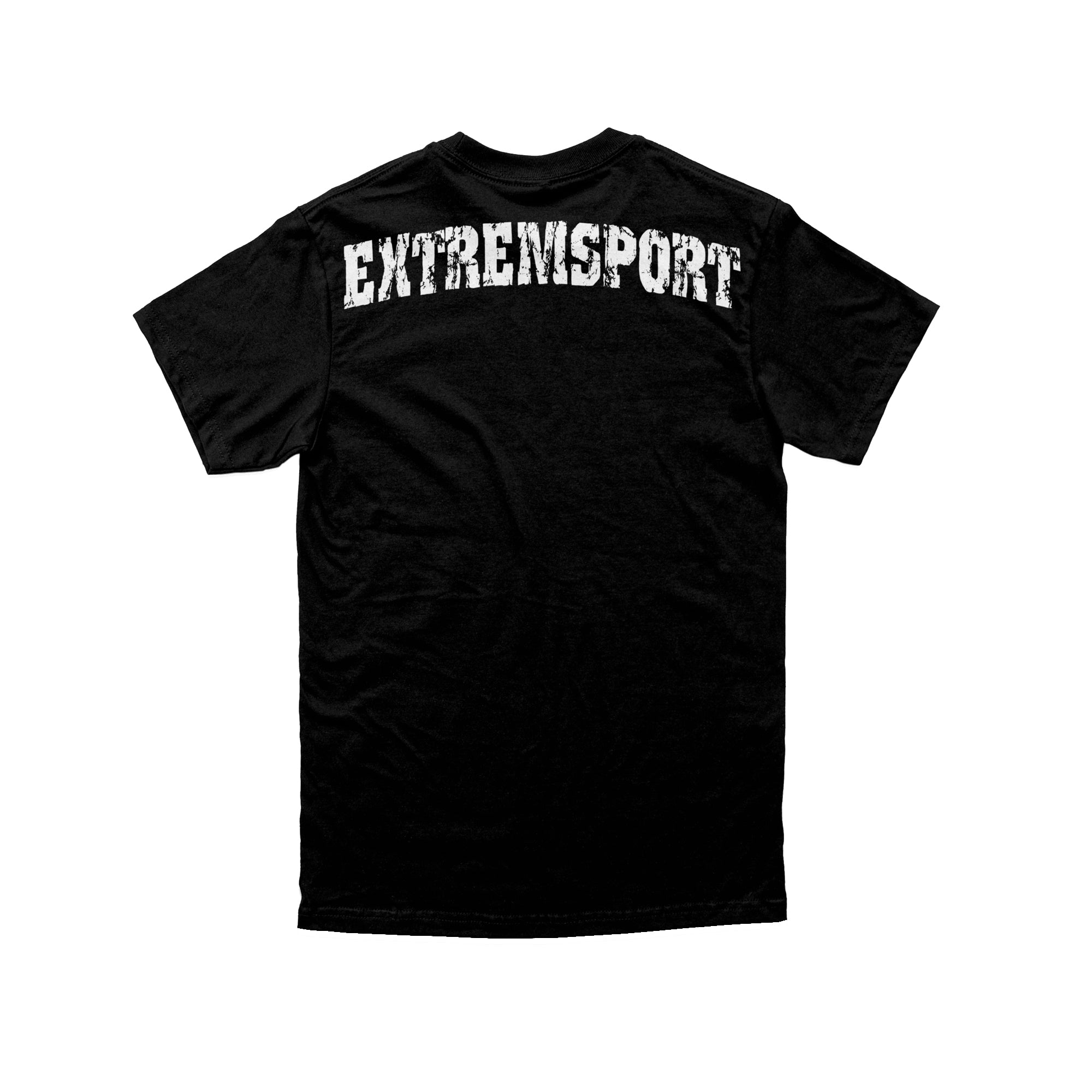 Herren T-Shirt Extremsport schwarz-weiss