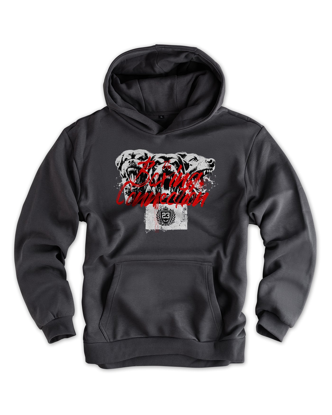 Herren Artic Fleece Hoodie "Loyalty over lies" grau