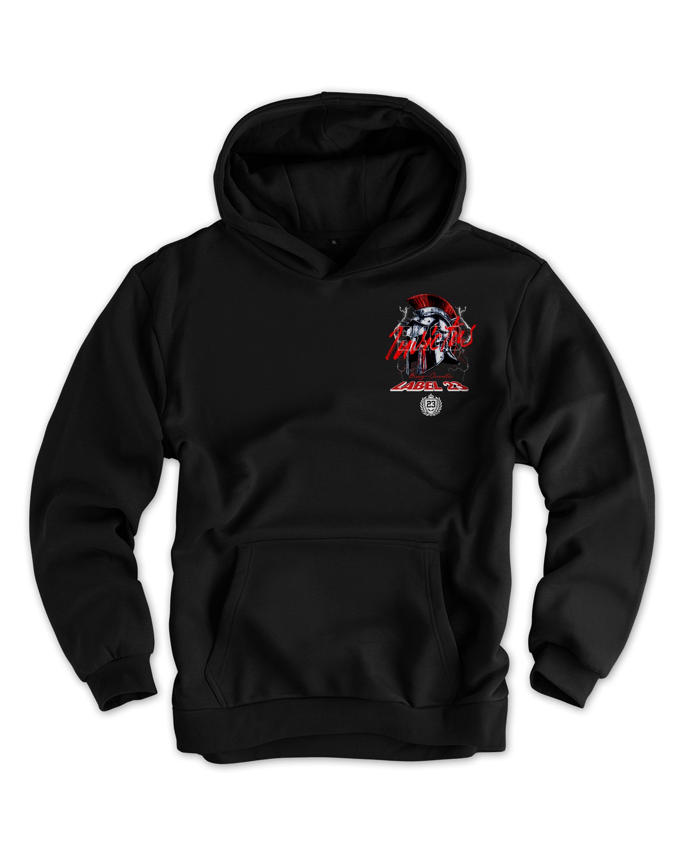 Herren Artic Fleece Hoodie "Invictus" schwarz