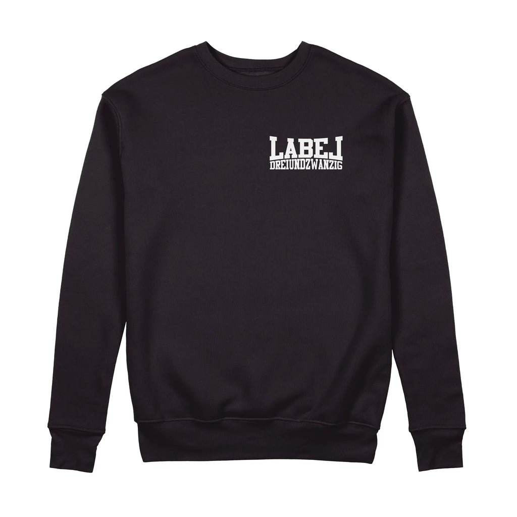 Herren Sweatshirt Ideale schwarz Label 23