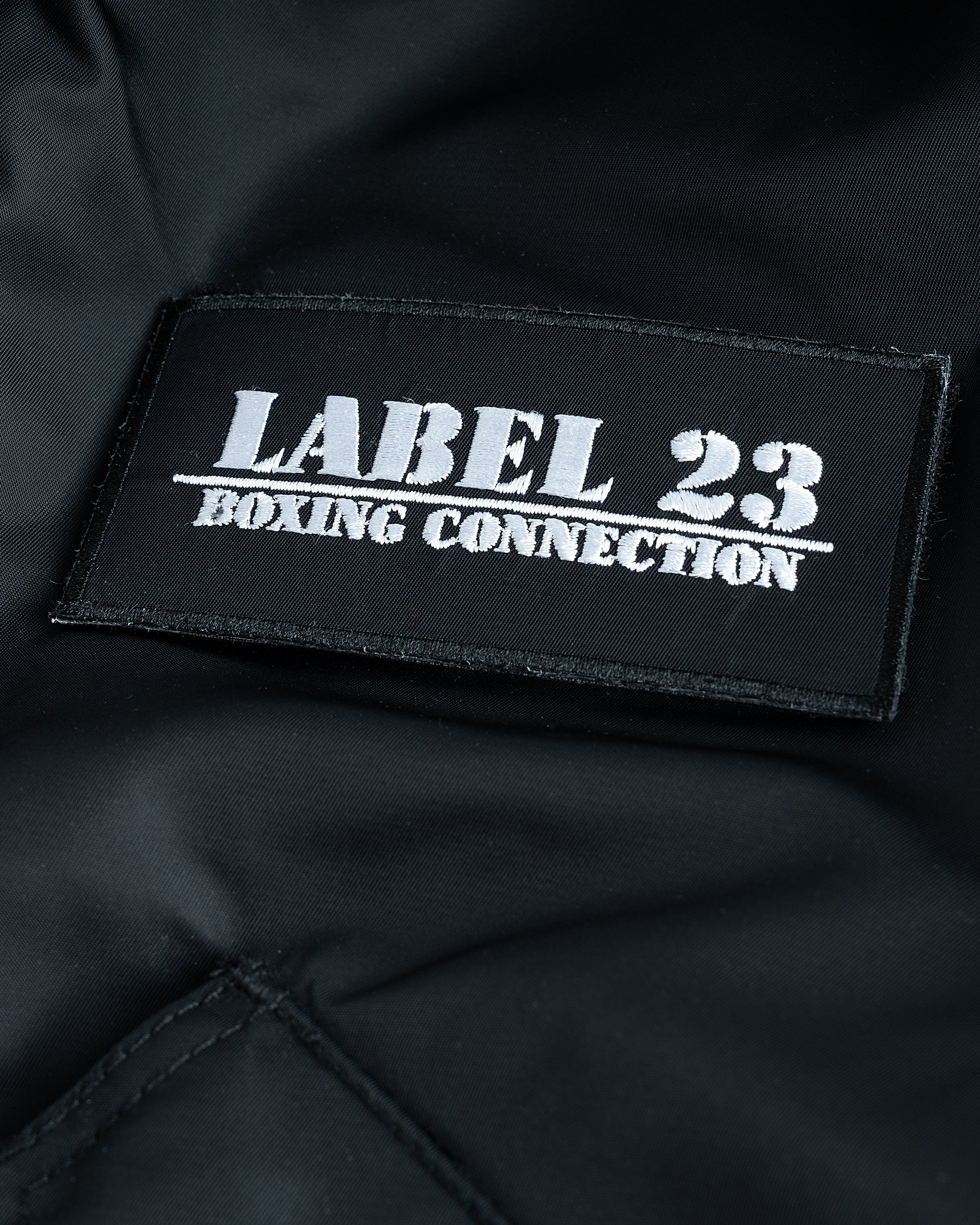 BXWU Label 23 Bomberjacke schwarz
