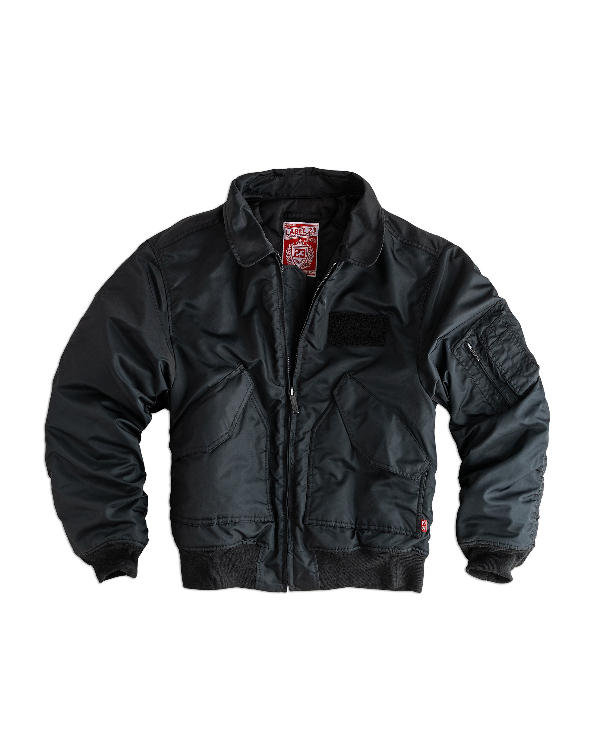 BXWU Label 23 Bomberjacke schwarz