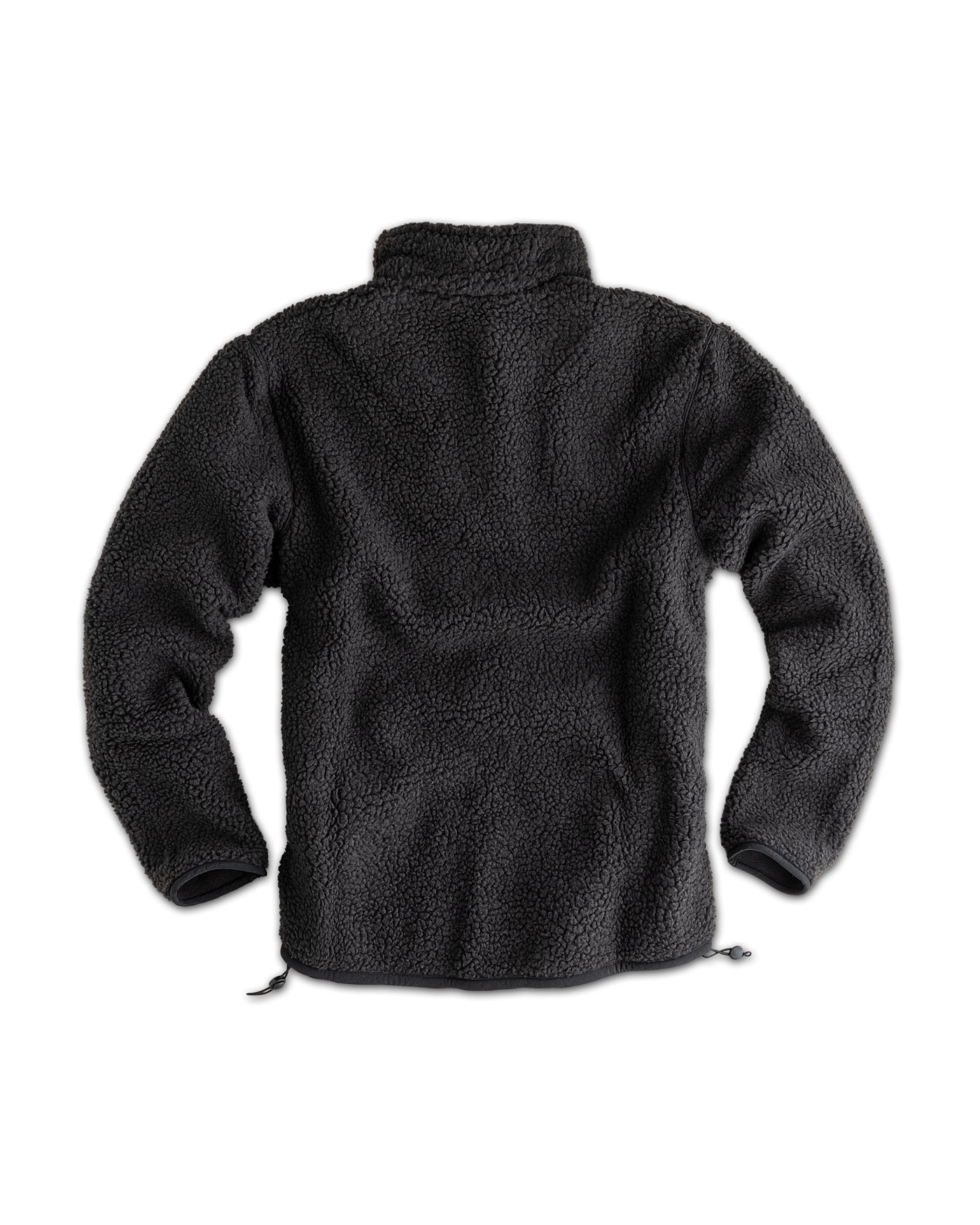 Männer Sherpa Fleece Jacke "Label BC" carbon-schwarz