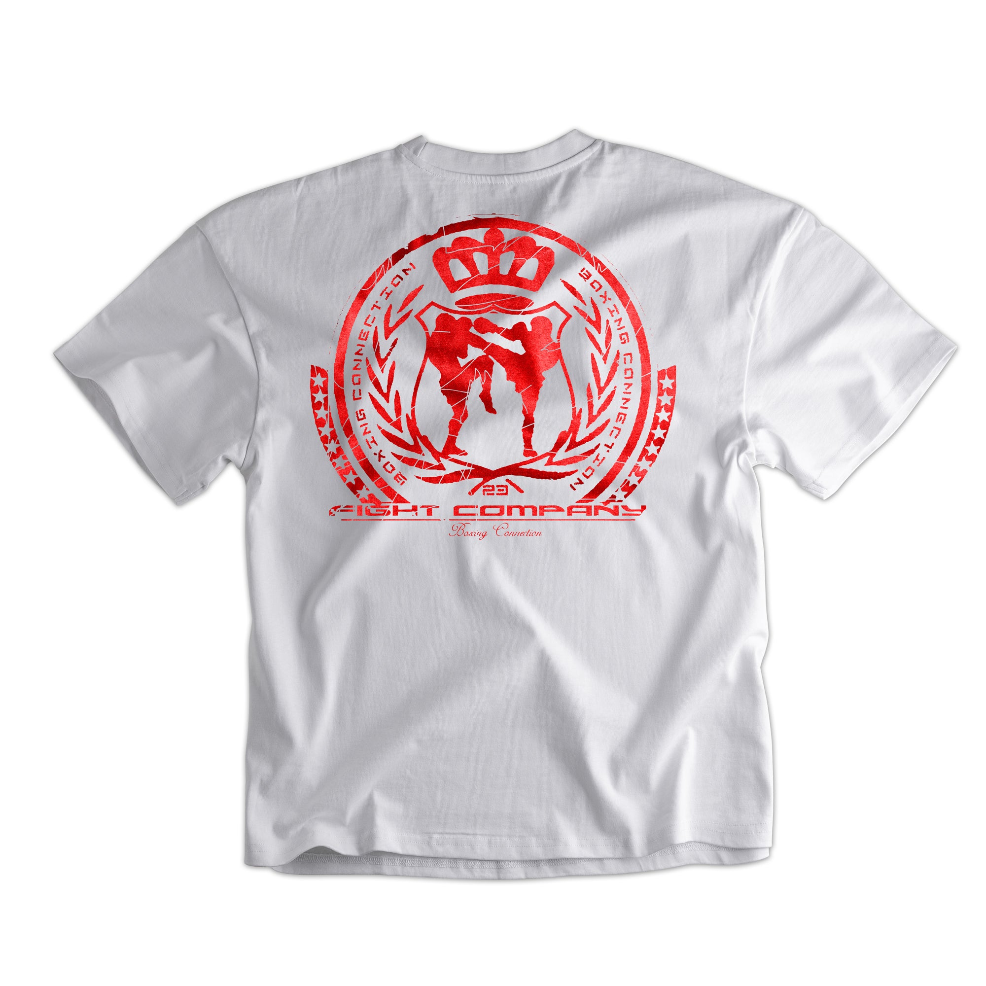 Herren Oversize T-Shirt BCTA weiss-rot