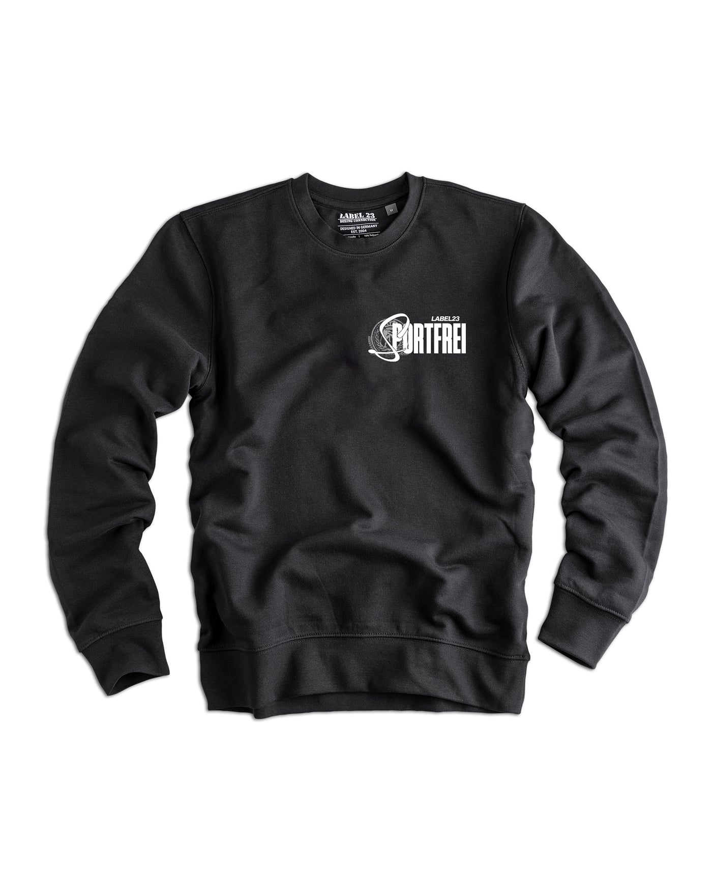 Männer Sweatshirt "SF2004" schwarz von Label 23 – Rückansicht