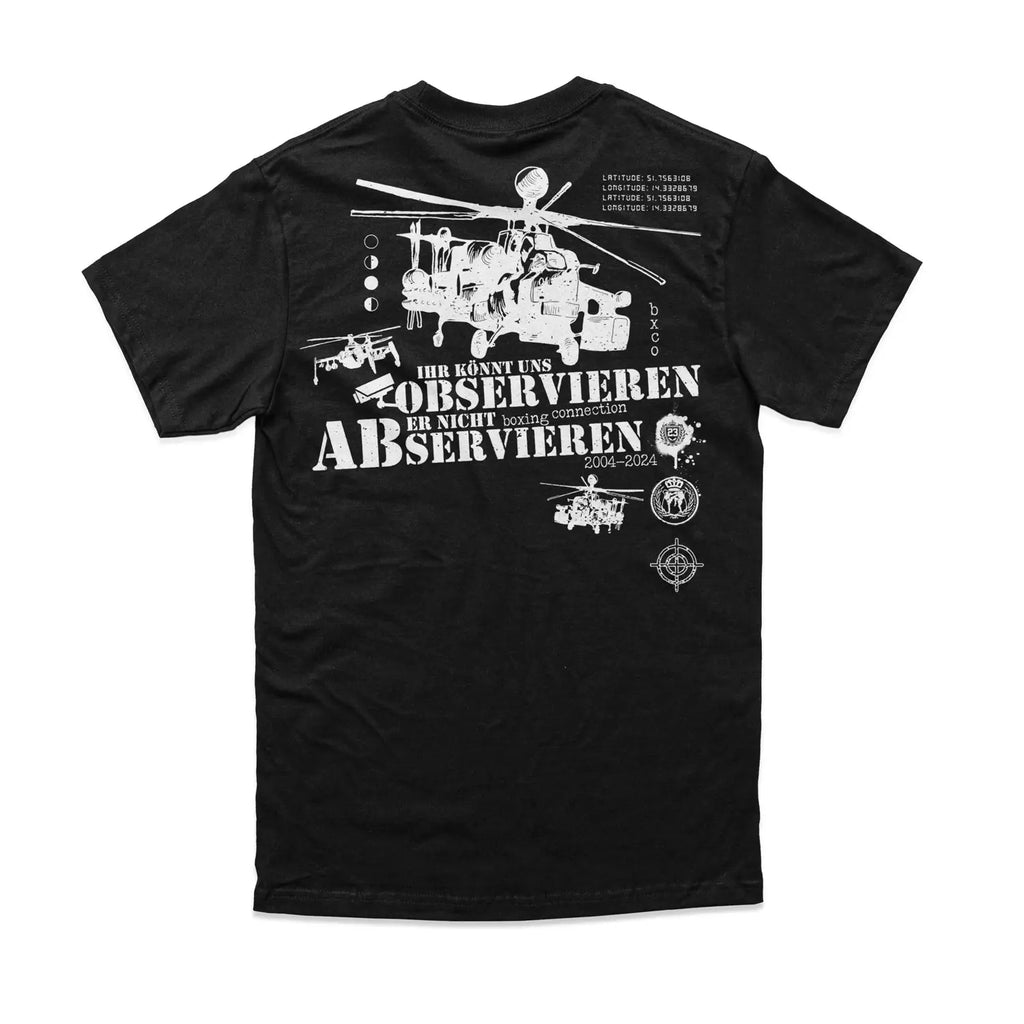 Herren T-Shirt Abservieren schwarz Label 23 Label-23