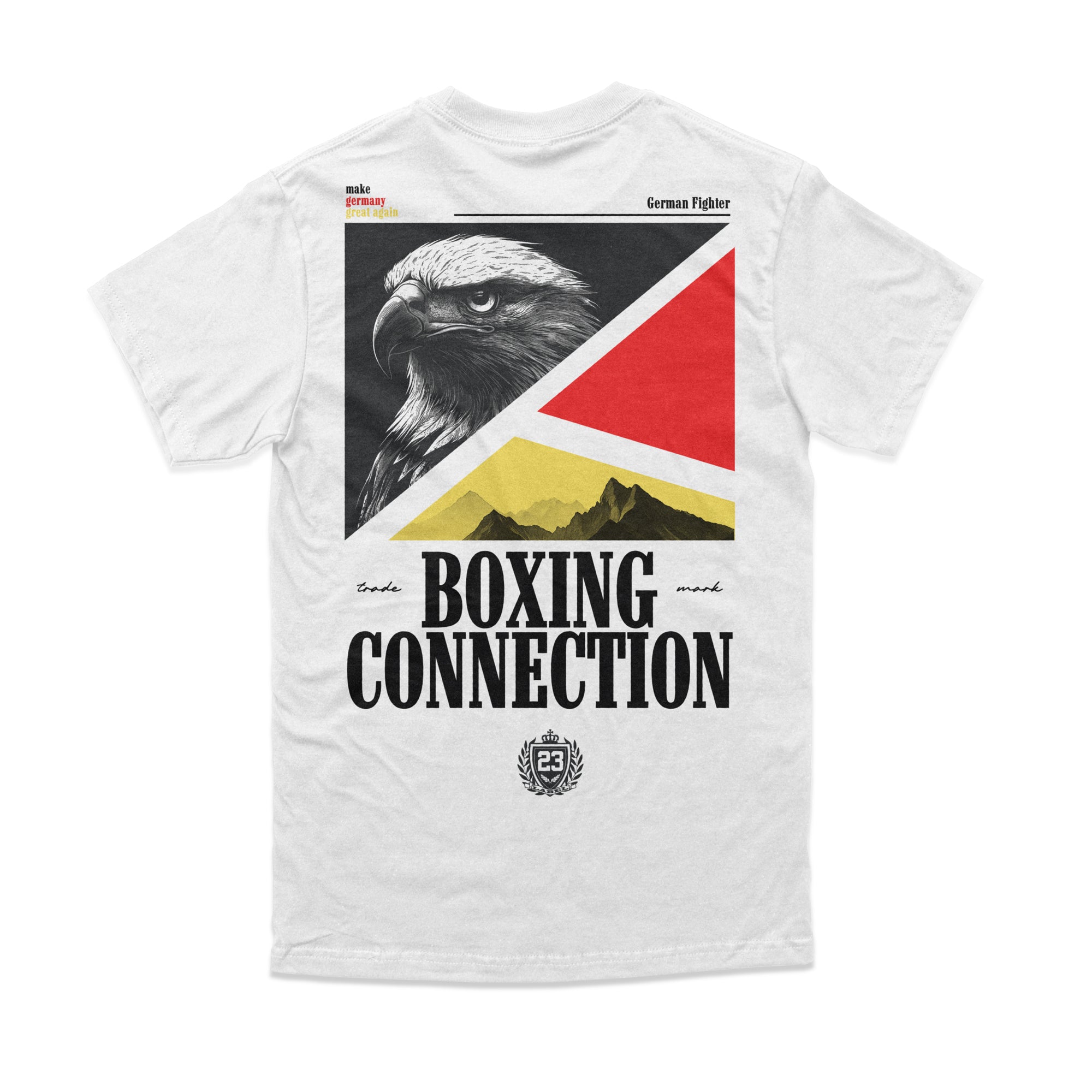 Männer T-Shirt Adler weiss von Label 23 – Rückansicht