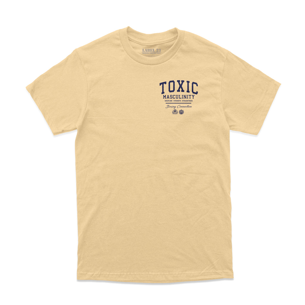 Herren T-Shirt Toxic Masculinity creme Label 23 Label-23