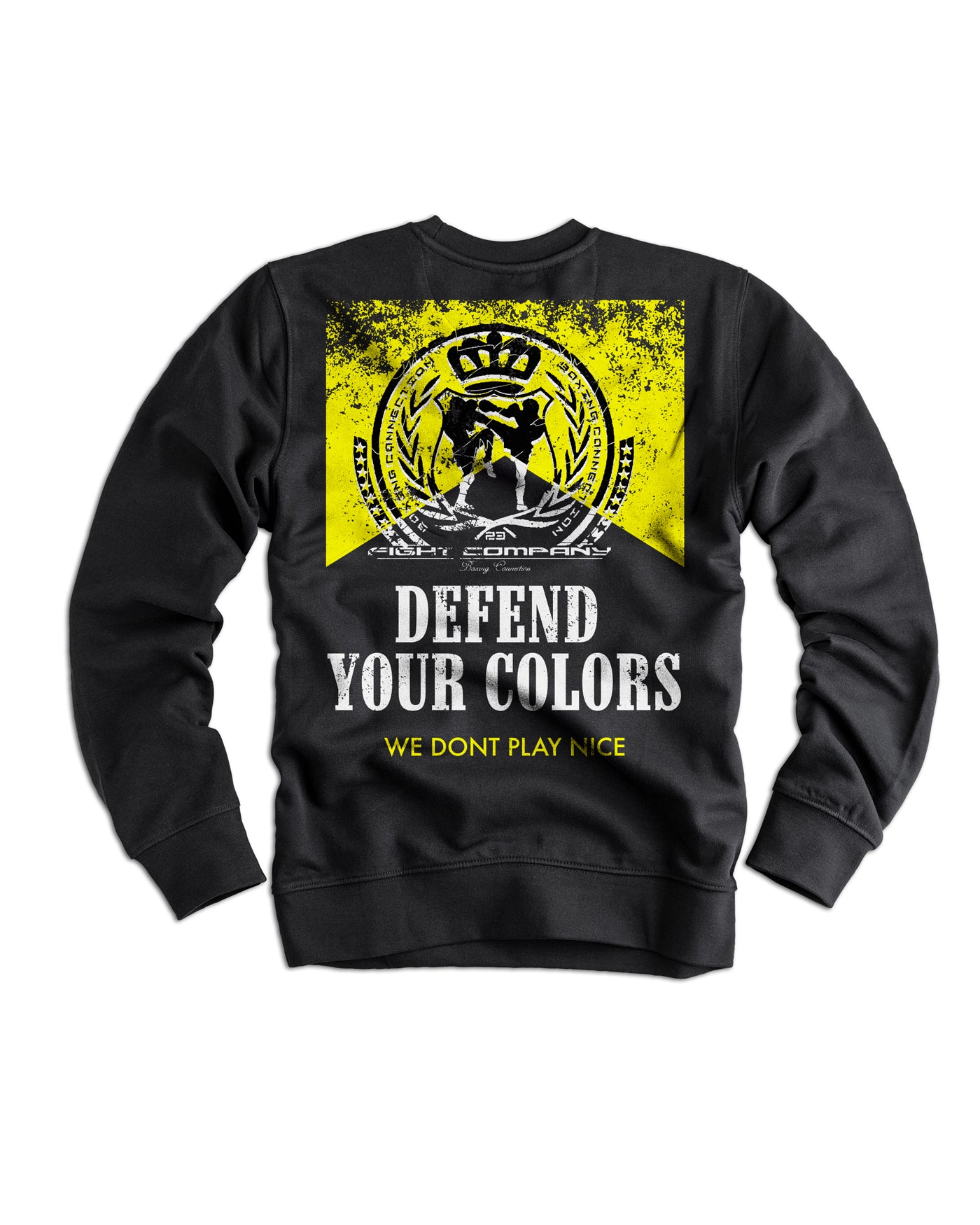 Männer Sweatshirt Defend - schwarz WG | Label 23 von Label 23 – Rückansicht