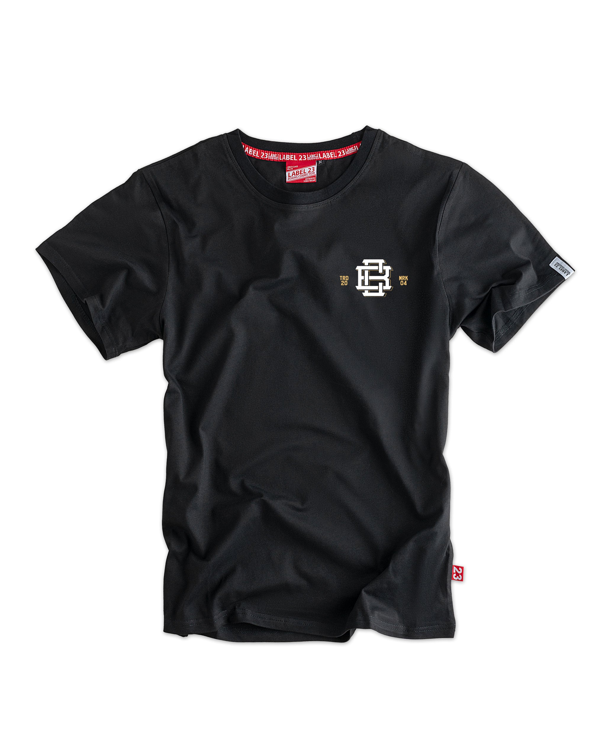 Herren T-Shirt ‚Will Beats Talent‘ von Label 23 – schwarzes Statement-Shirt aus Baumwolle im Boxstyle für Gym und Streetwear