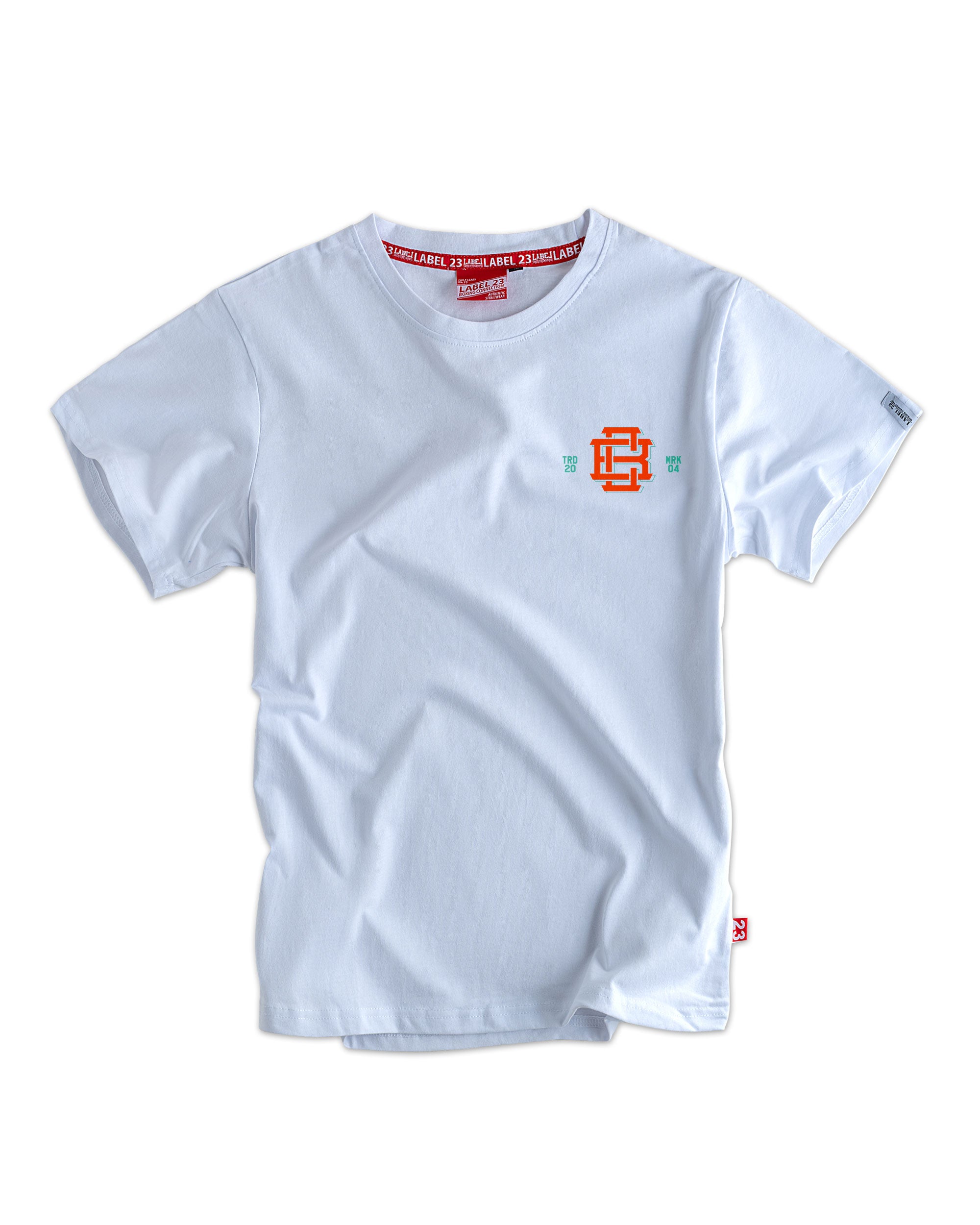 Herren T-Shirt ‚Will Beats Talent‘ von Label 23 – weißes Statement-Shirt aus Baumwolle im sportlichen Boxstyle, ideal für Training und Alltag