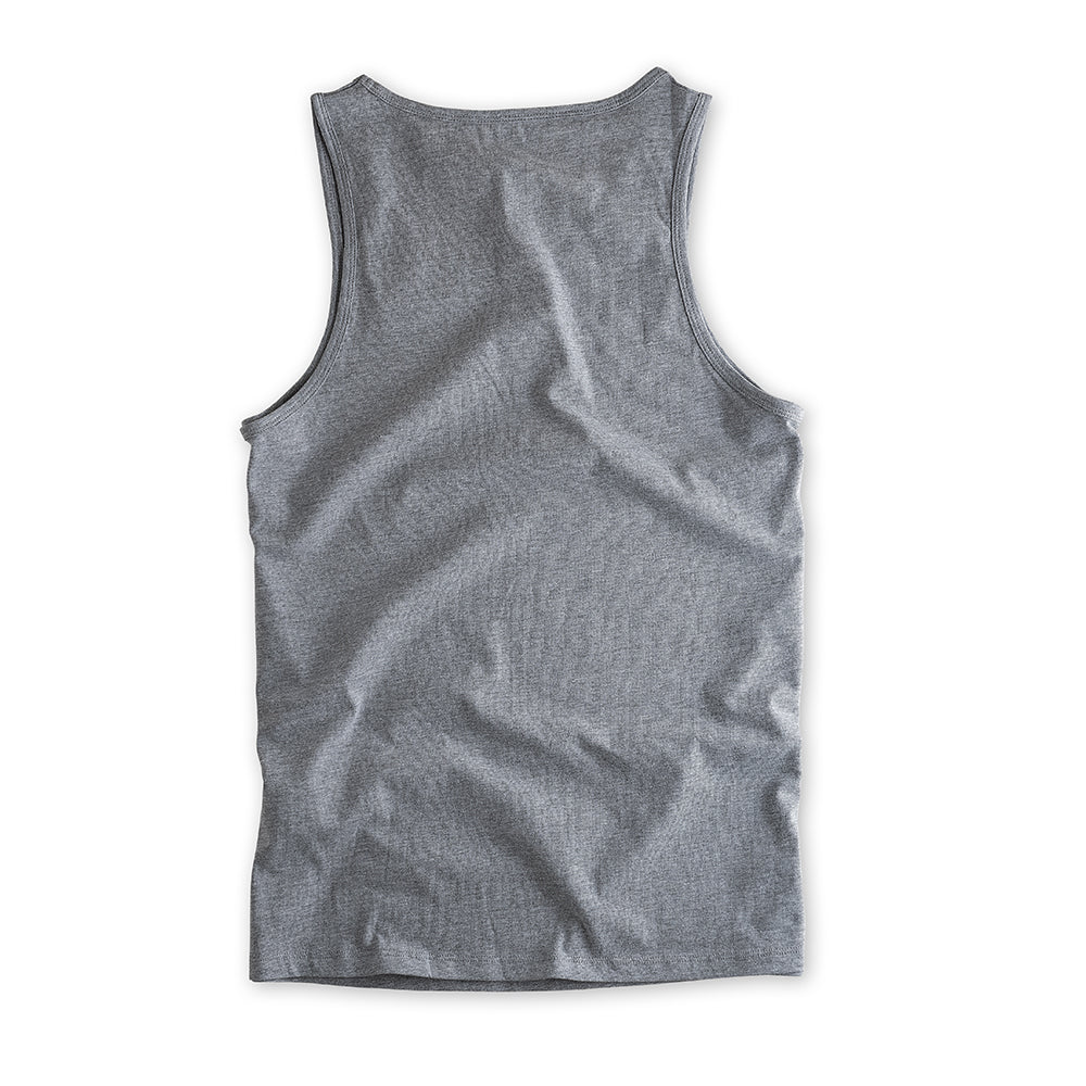 Herren Tanktop Label DZ graumeliert