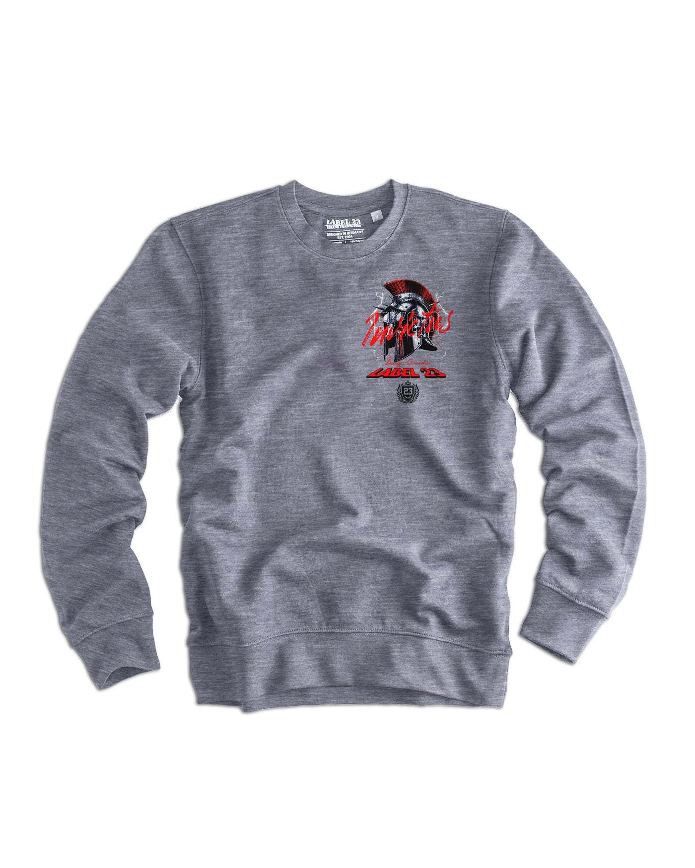 Herren Sweatshirt "Invictus" graumeliert