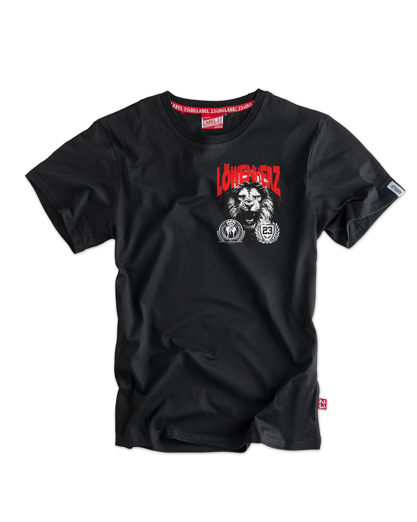 Herren T-Shirt "Löwenherz" schwarz