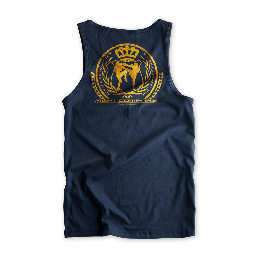Männer Tanktop BCTA navy-orange von Label 23 – Rückansicht