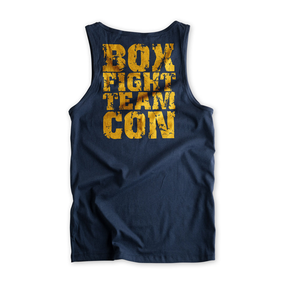 Herren Tanktop Fight Team navy-orange