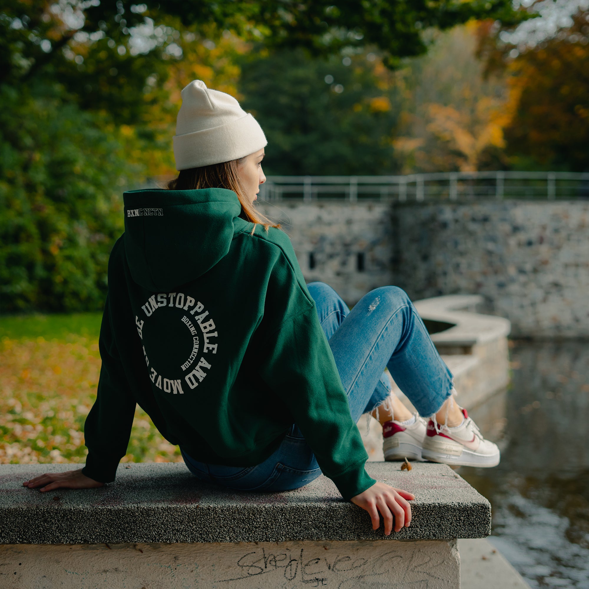 Damen Oversize Hoodie Be Unstoppable