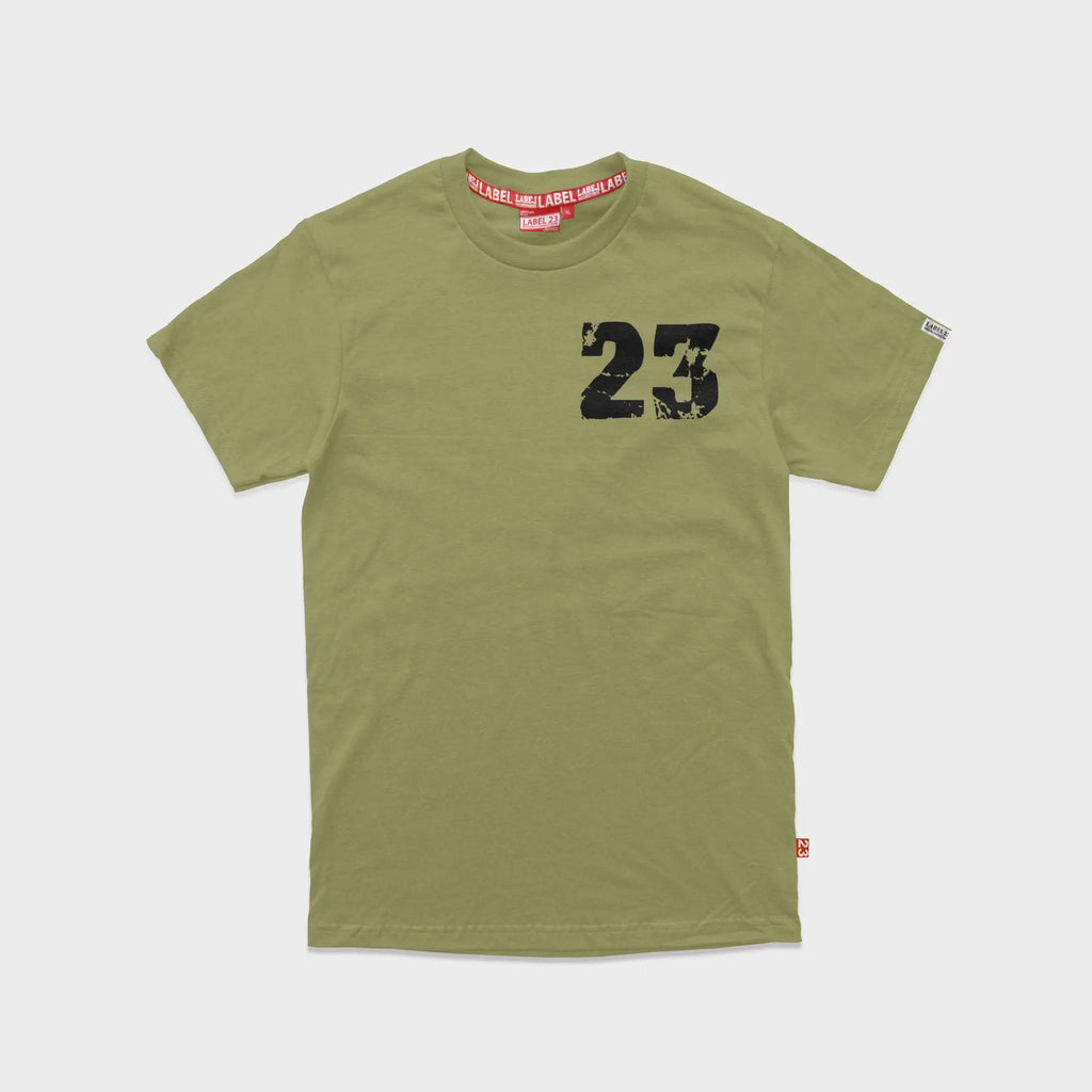 Herren T-Shirt Extremsport khaki-schwarz Label 23 Label-23
