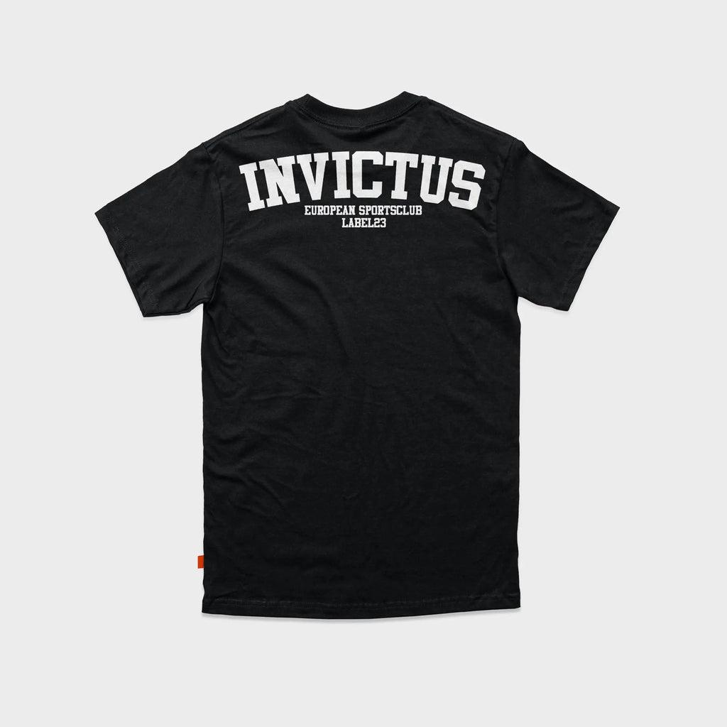 Herren T-Shirt Invictus schwarz-weiss Label 23 Label-23