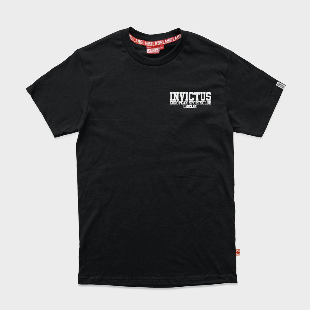 Herren T-Shirt Invictus schwarz-weiss Label 23 Label-23
