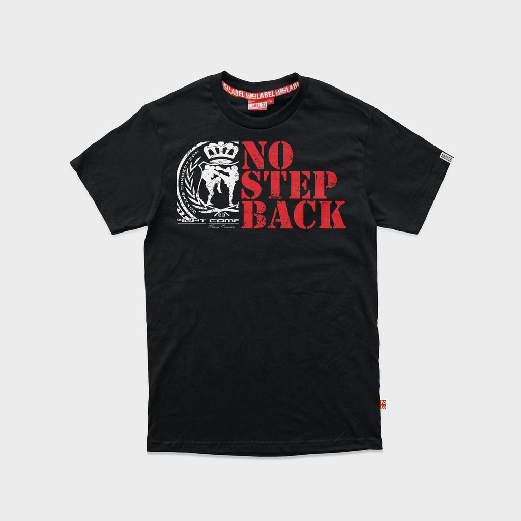 Herren T-Shirt No Step Back schwarz Label 23 Label-23