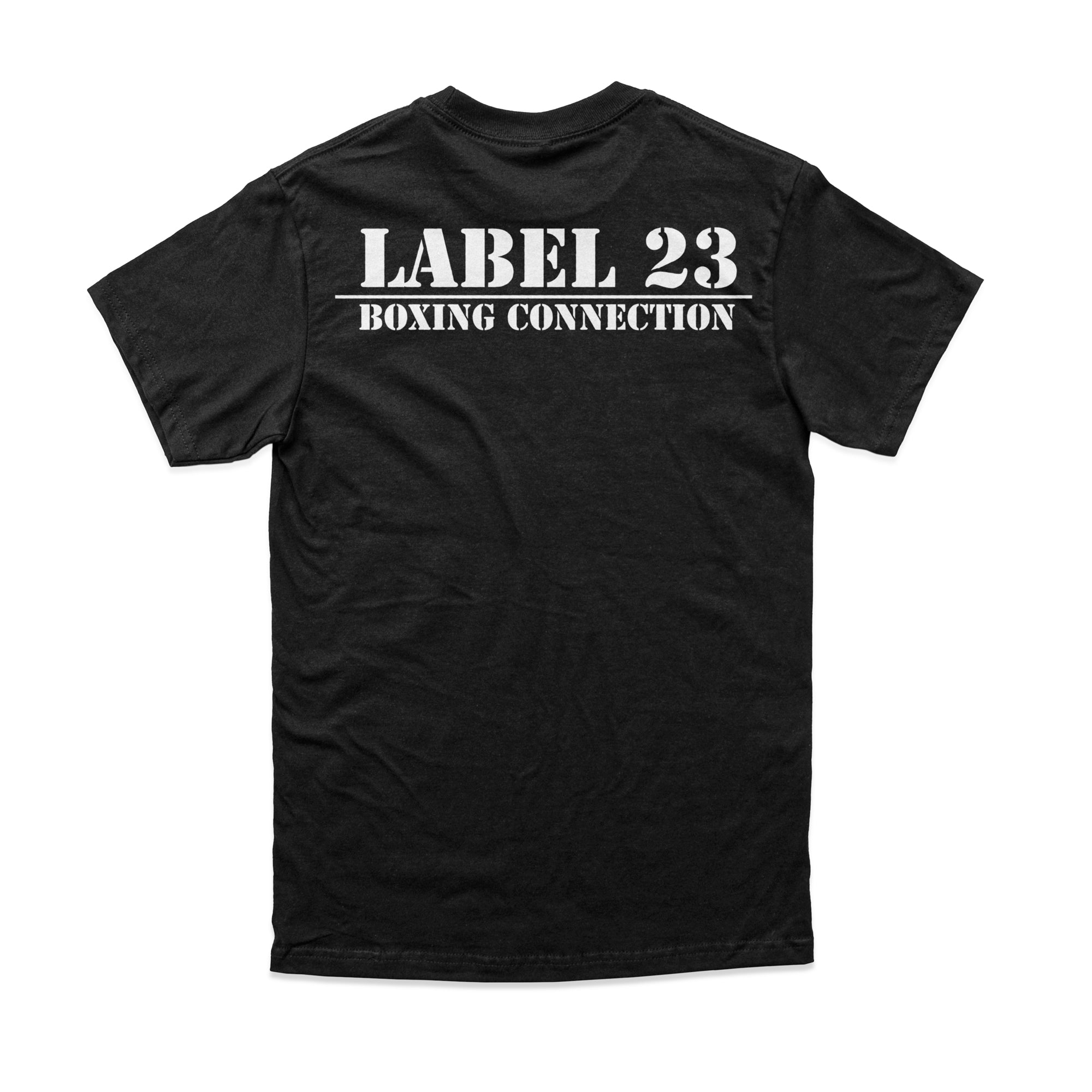 Herren T-Shirt Label BC schwarz-weiss