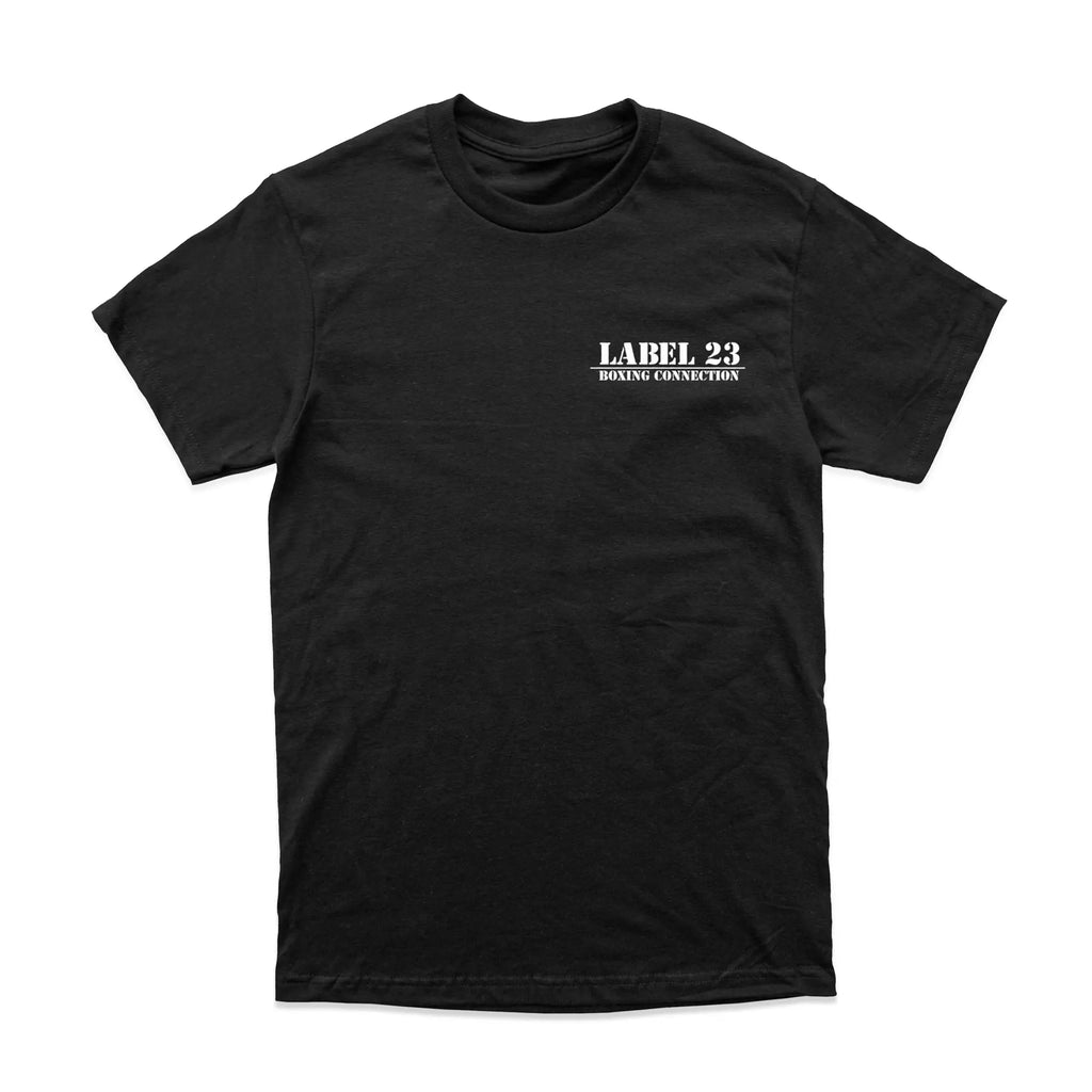 Herren T-Shirt Label BC schwarz-weiss Label 23