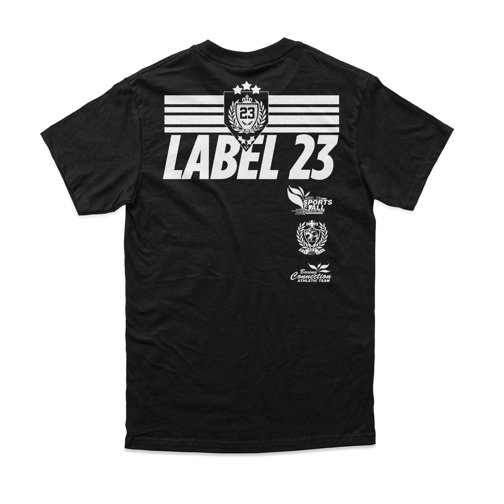 Herren T-Shirt Retro Basic schwarz-weiss