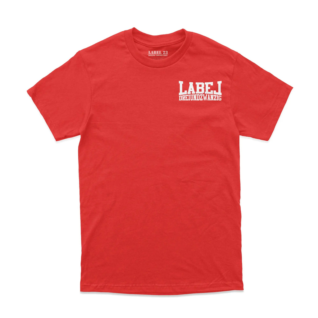 Herren T-Shirt Ideale rot-weiss Label 23